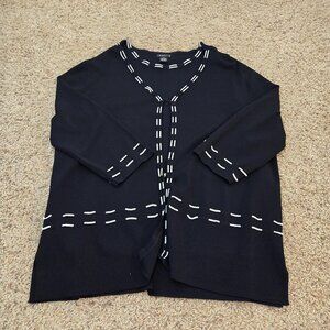 Evie Black & White Tank & Sweater Women's 3X NWOT